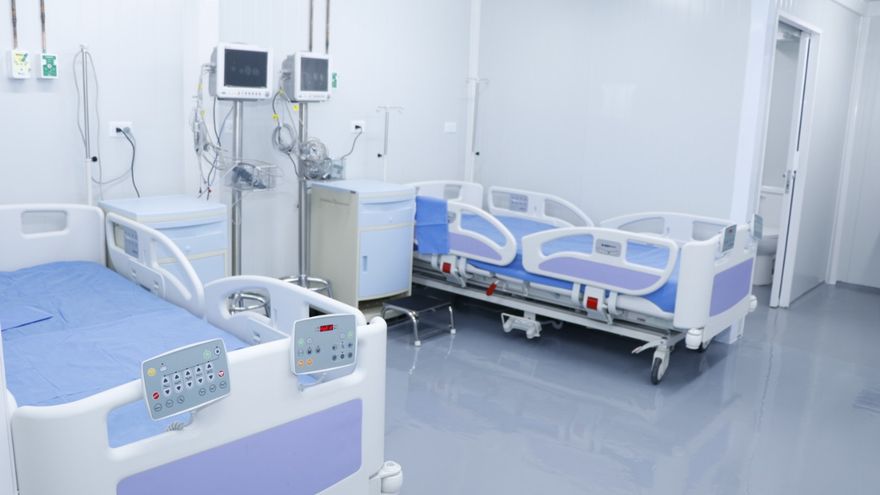 Vistas del interior del Hospital Modular Panamá Solidario