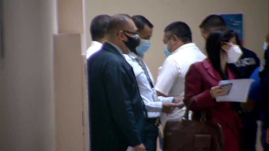 Martelo Robinson a su llegada a las instalaciones del Sistema Penal Acusatorio