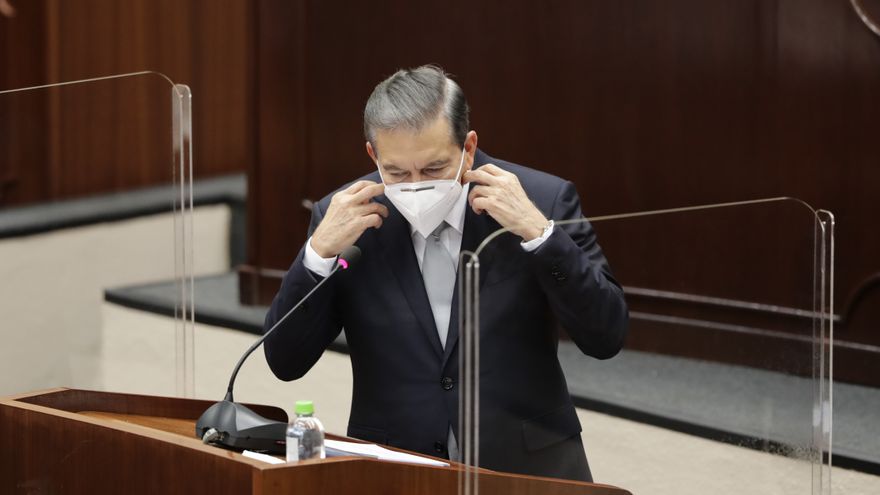 El presidente panameño Laurentino Cortizo