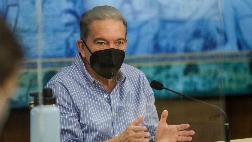 El presidente de la República, Laurentino Cortizo