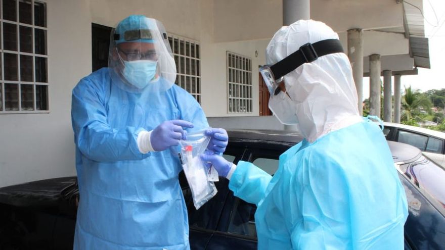 Personal de salud de Panamá durante jornada de trazabillidad