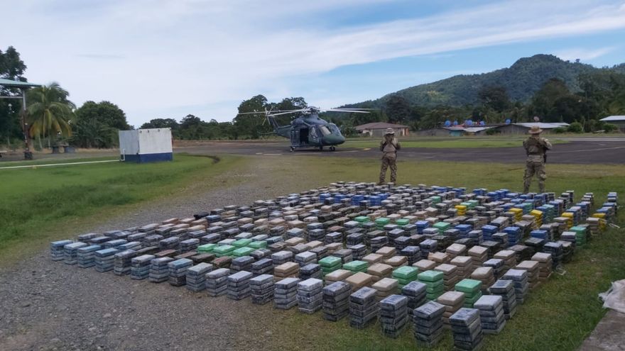 El decomiso de droga se hizo en medio del patrullaje marítimo que realiza el Senan en Bocas del Toro