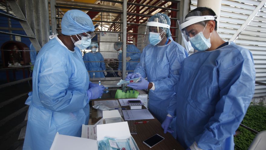 Personal de salud de Panamá durante jornada de trazabillidad