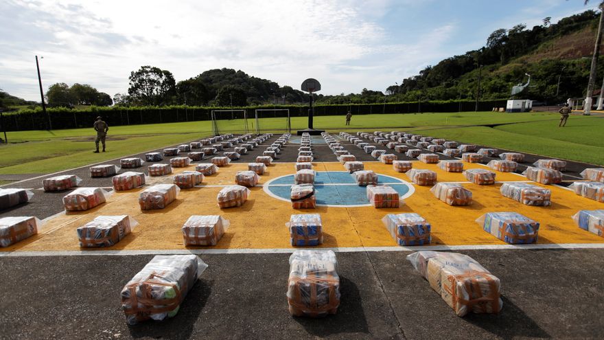 Más de 5,5 toneladas de droga incautada por el Servicio Nacional Aeronaval de Panamá