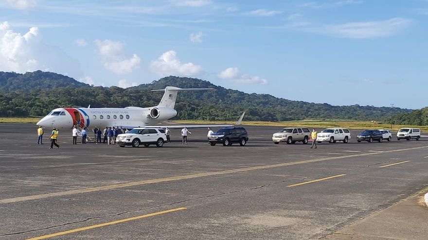El secretario interino de Seguridad Nacional arribó esta tarde al aeropuerto de Panamá Pacífico