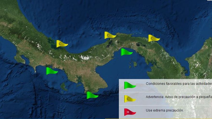 Los sistemas de frente frío en Centroamérica y Colombia provocarán lluvias y condiciones ventosas para Panamá