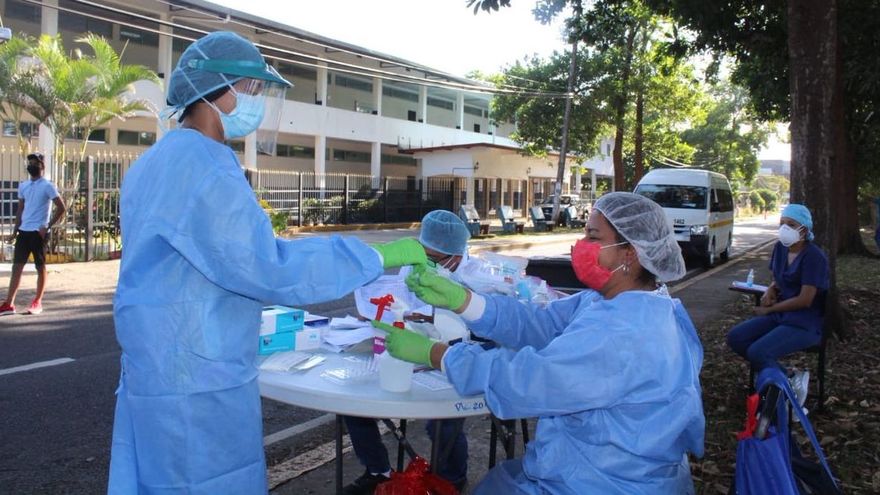 Personal de salud de Panamá durante jornada de trazabillidad
