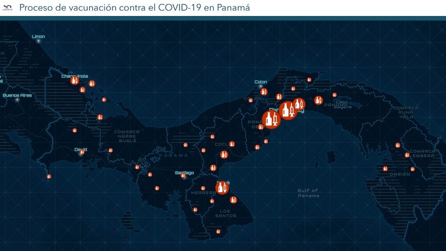 El vacunómetro está disponible en el portal Panamá Solidario
