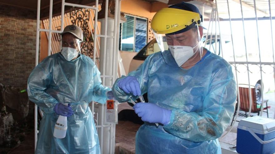 Personal de salud de Panamá durante jornada de trazabillidad