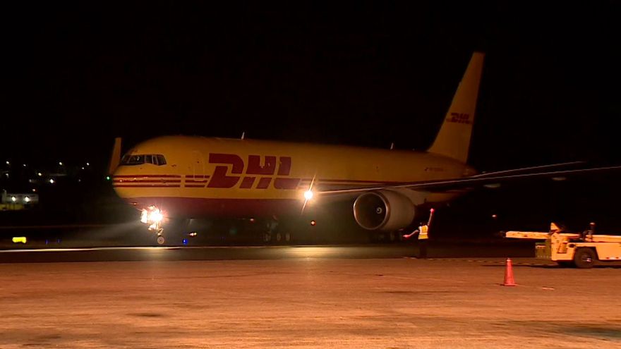 El segundo lote será transportado por un vuelo de la compañía DHL