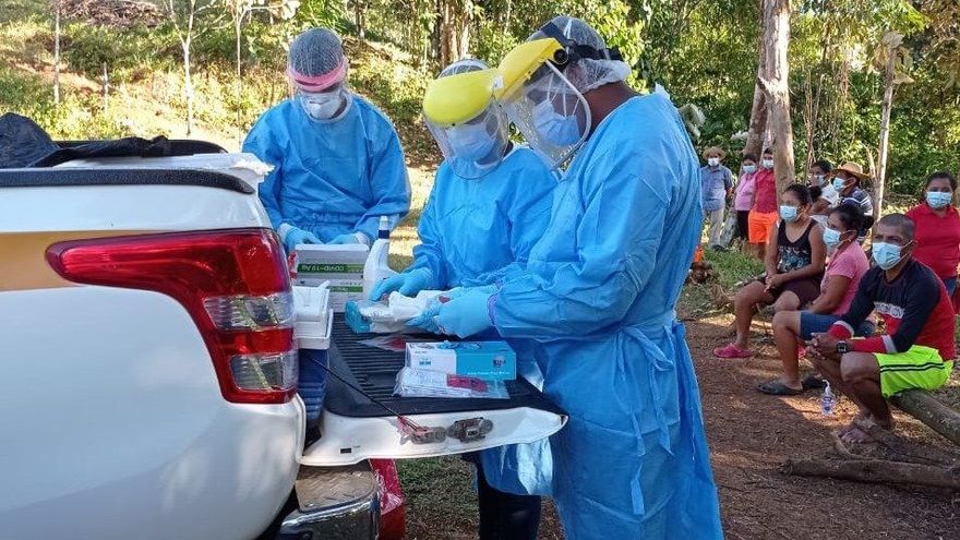 Personal de salud de Panamá durante jornada de trazabillidad
