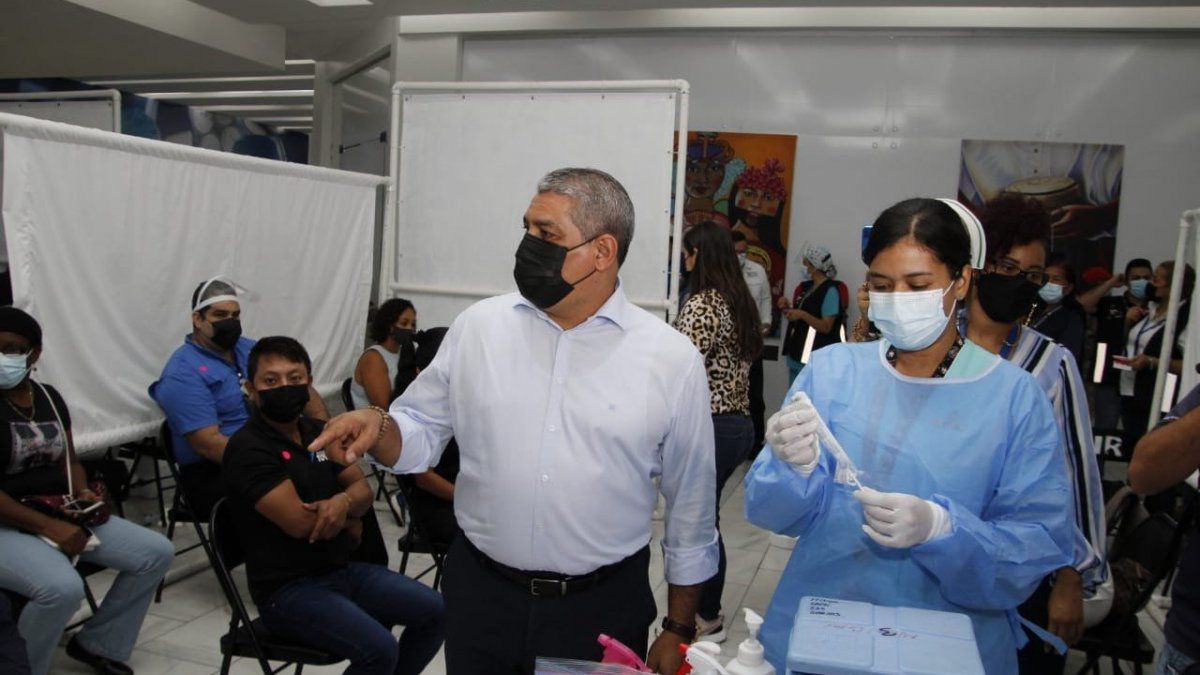 AstraZeneca vaccination center opens in Albrook Mall