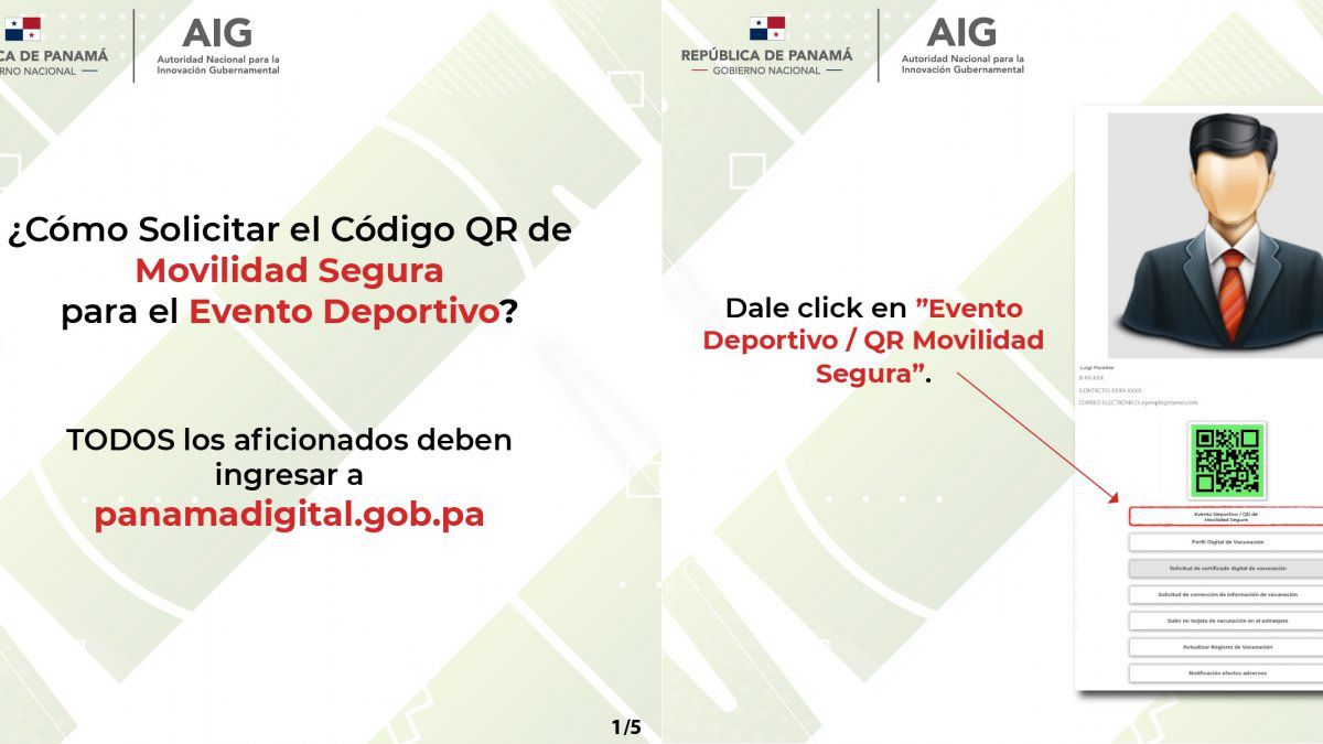 This is how to obtain a QR Code to enter the Panama-Costa Rica game