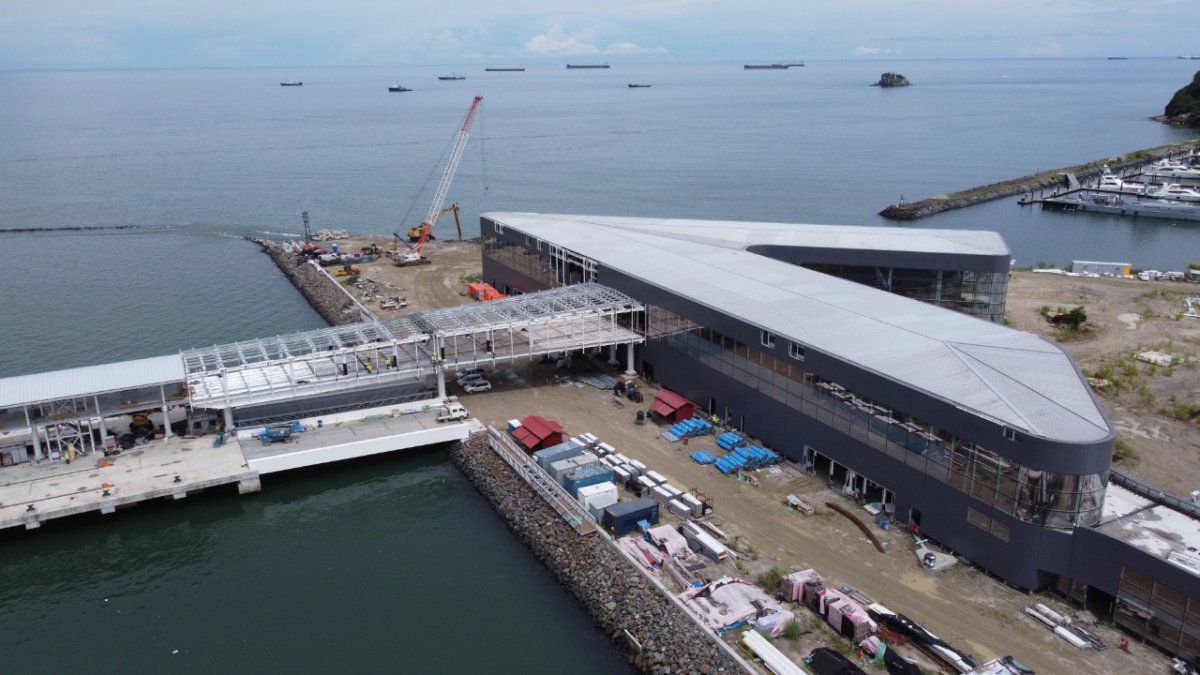 Amador Cruise Terminal presents 80% progress