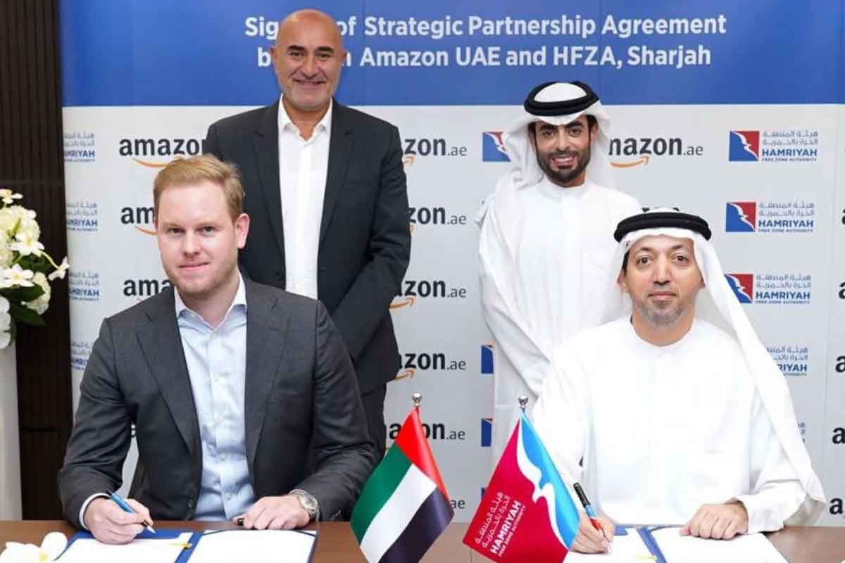 Amazon UAE signs lease agreement with Hamriyah Free Zone Authority for new logistics center