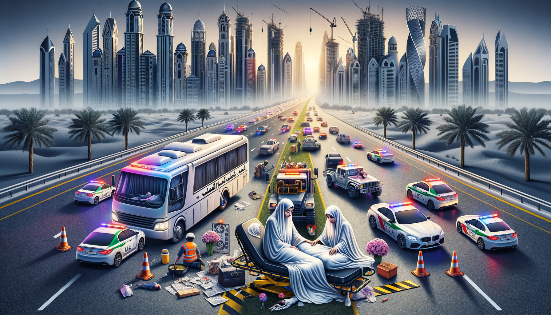 تصادم مأساوي يودي بحياة فتاتين إماراتيتين في رأس الخيمة