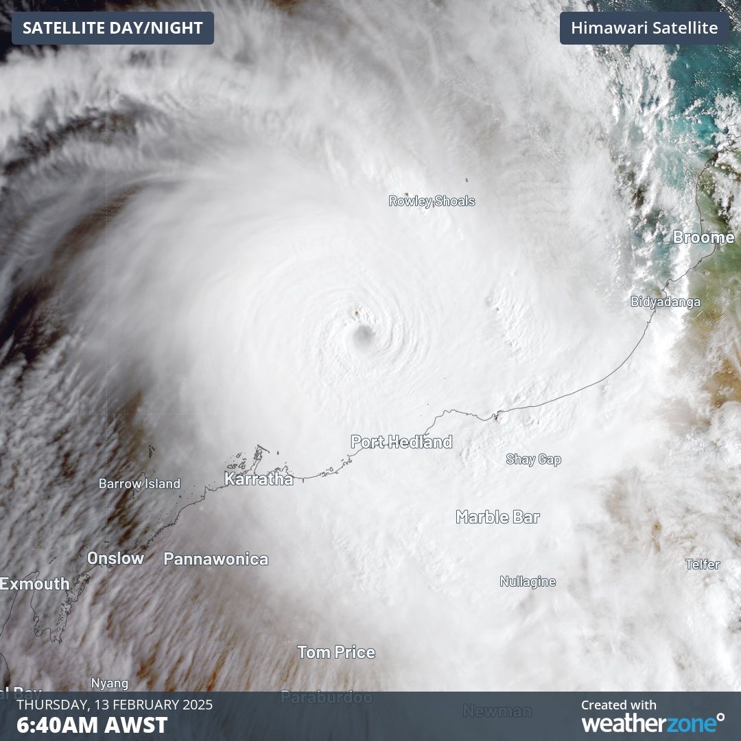 Western Australia Braces for Category-Five Cyclone Zelia