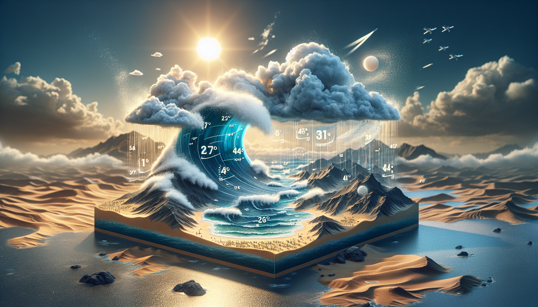 توقعات الطقس في الإمارات: ارتفاع درجات الحرارة وهطول الأمطار متوقع