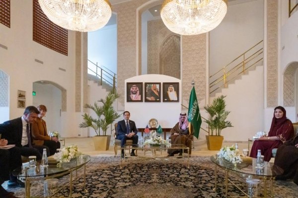 Saudi Foreign Minister Meets US Secretary of State in Riyadh