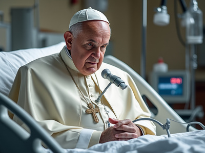 Pope Francis Suffers Coughing Fit, Requires Non-Invasive Ventilation
