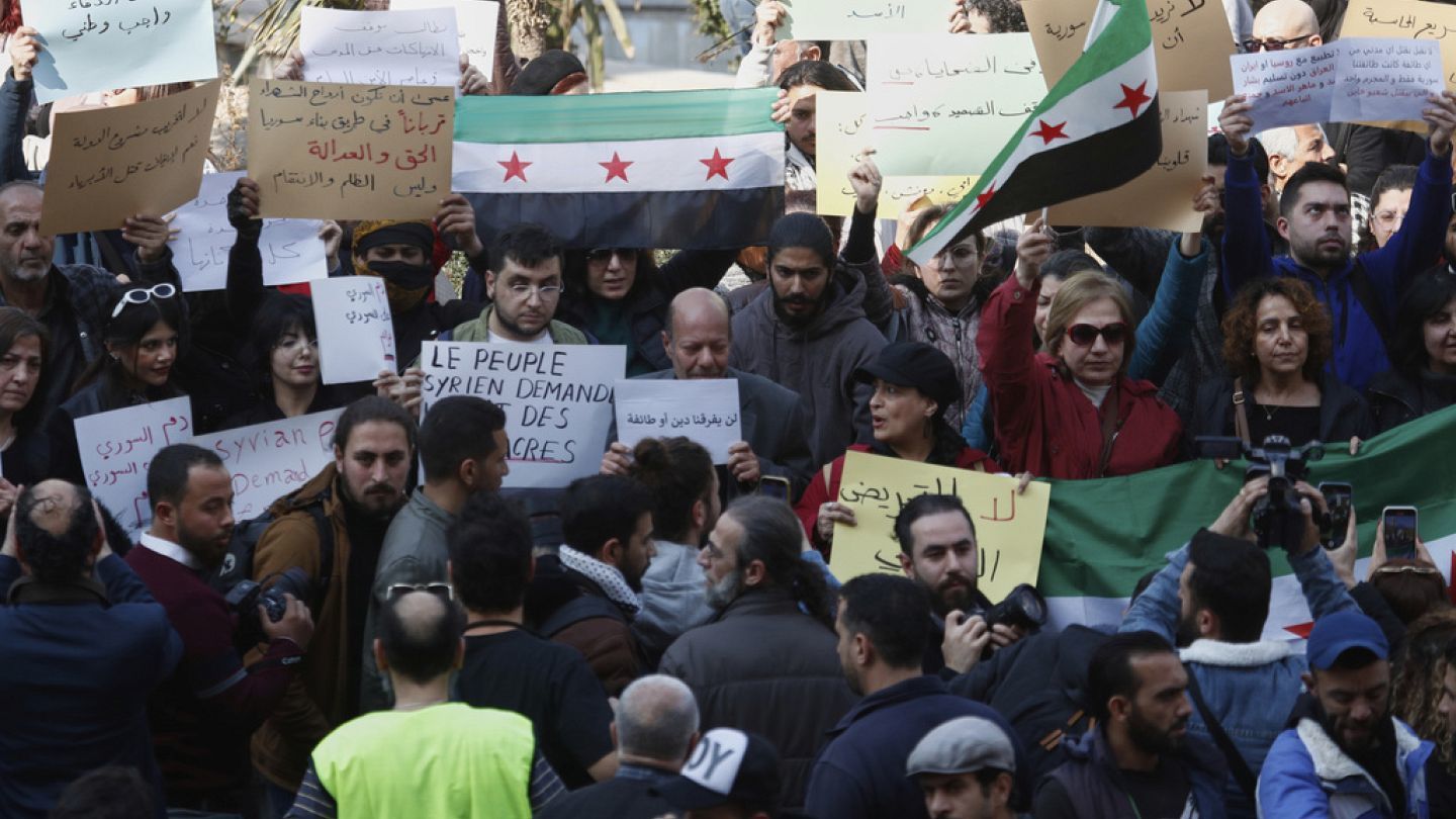 Clashes Erupt During Protest for Syrian Alawites in The Hague