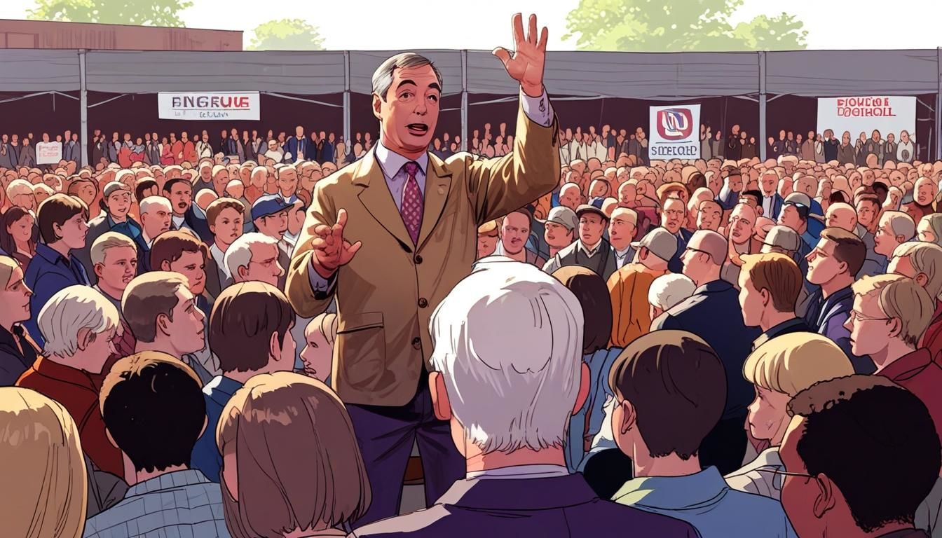Nigel Farages Reform UK stürmt die Landkarte und zerstört das Zwei-Parteien-Monopol.
