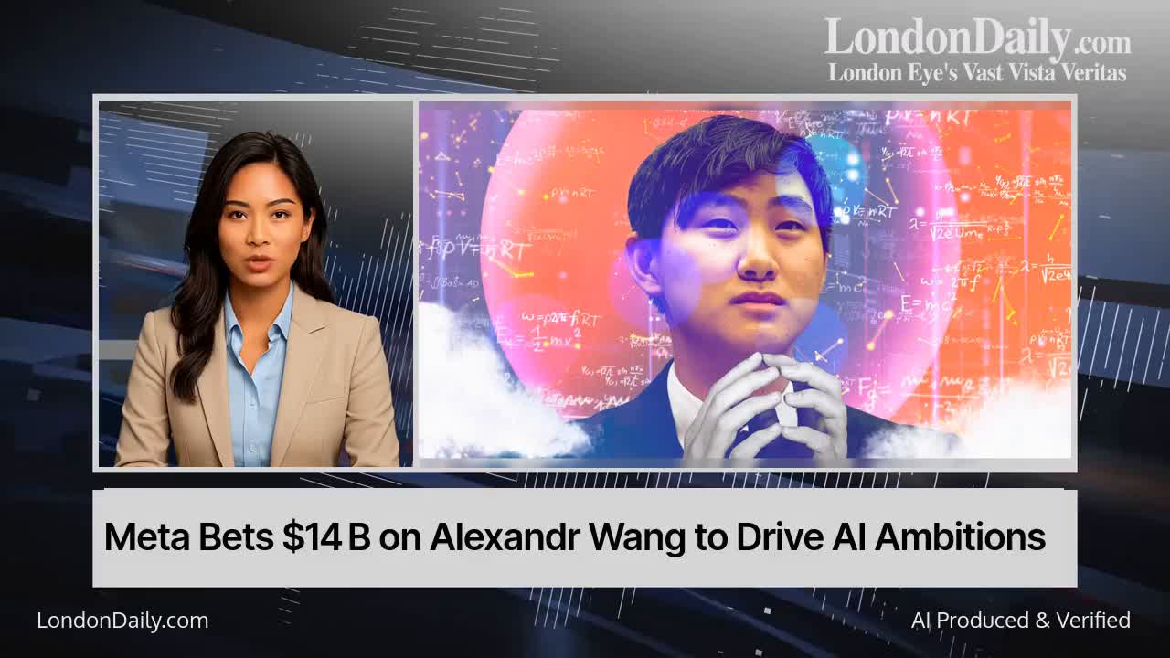 Meta Bets $14 B on Alexandr Wang to Drive AI Ambitions - London Daily