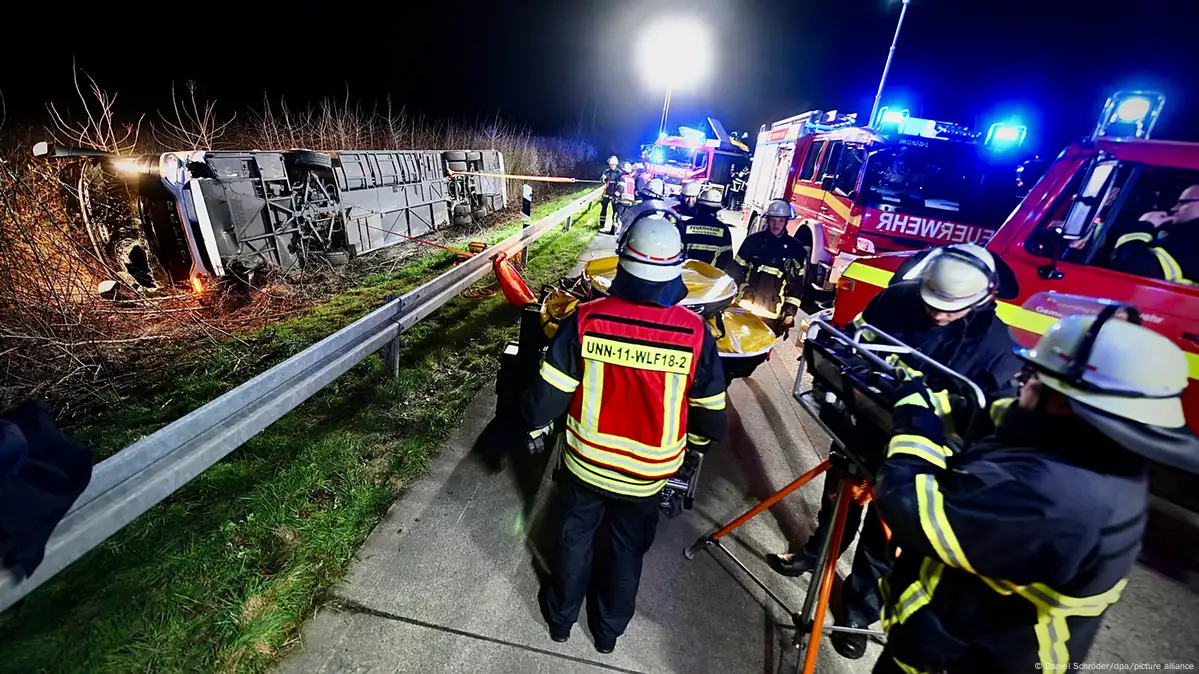 Bus Crash in Northern Germany Injures More Than 20 People