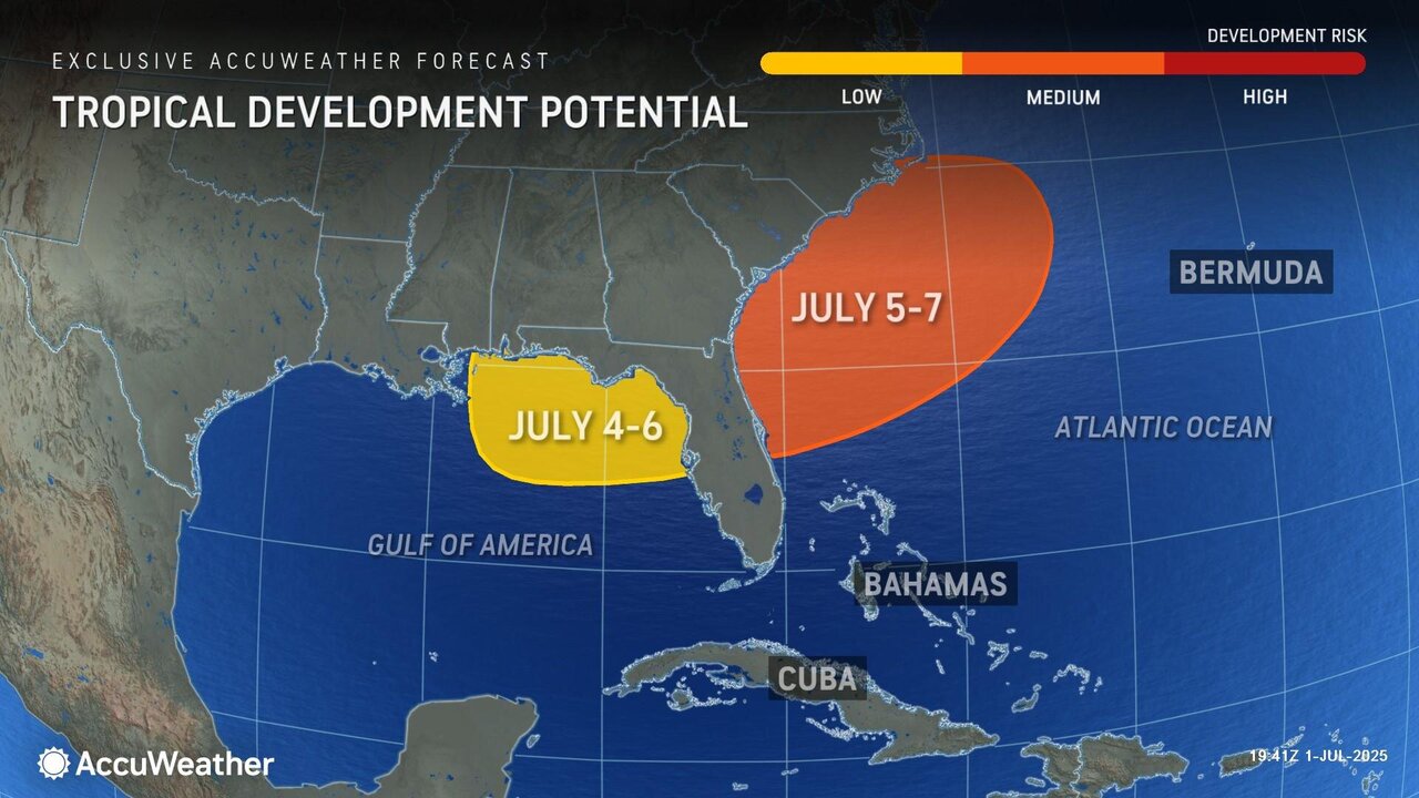 Potential Tropical Development Eyed in Gulf This Month