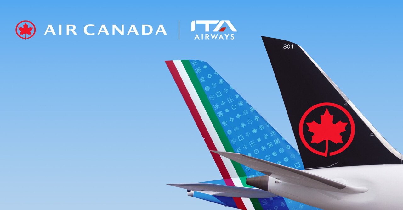 Air Canada e ITA Airways lanciano un nuovo accordo di codeshare.