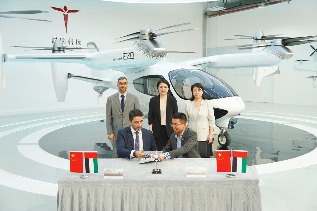 وقعت شركة TCab Technology الصينية وشركة Autocraft الإماراتية صفقة لتأجير الطائرات الهجينة بقيمة مليار دولار