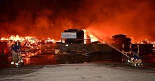 Massive Fire Erupts at Kuwait Scrap Yard Amid Extreme Heat