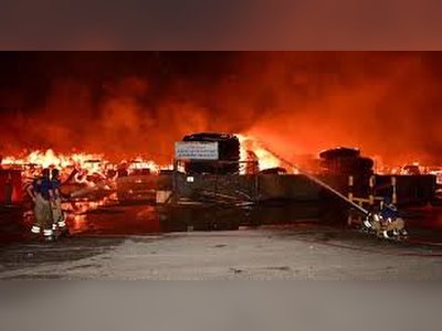 Massive Fire Erupts at Kuwait Scrap Yard Amid Extreme Heat
