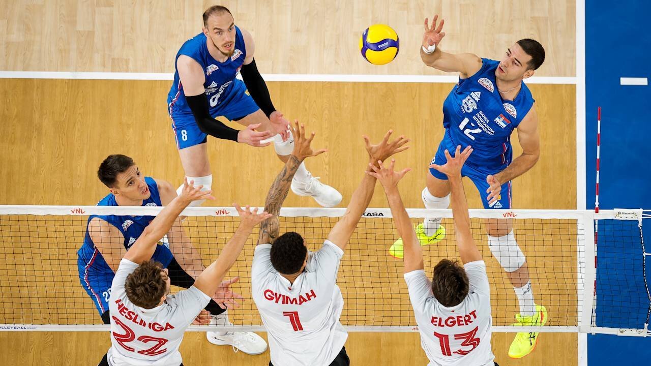 Serbia Defeats Canada in Men’s Volleyball Nations League