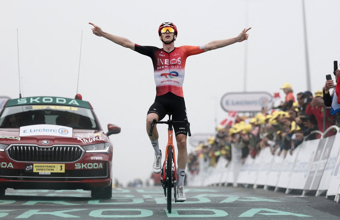 Thymen Arensman Wins Brutal Stage 14 of Tour de France