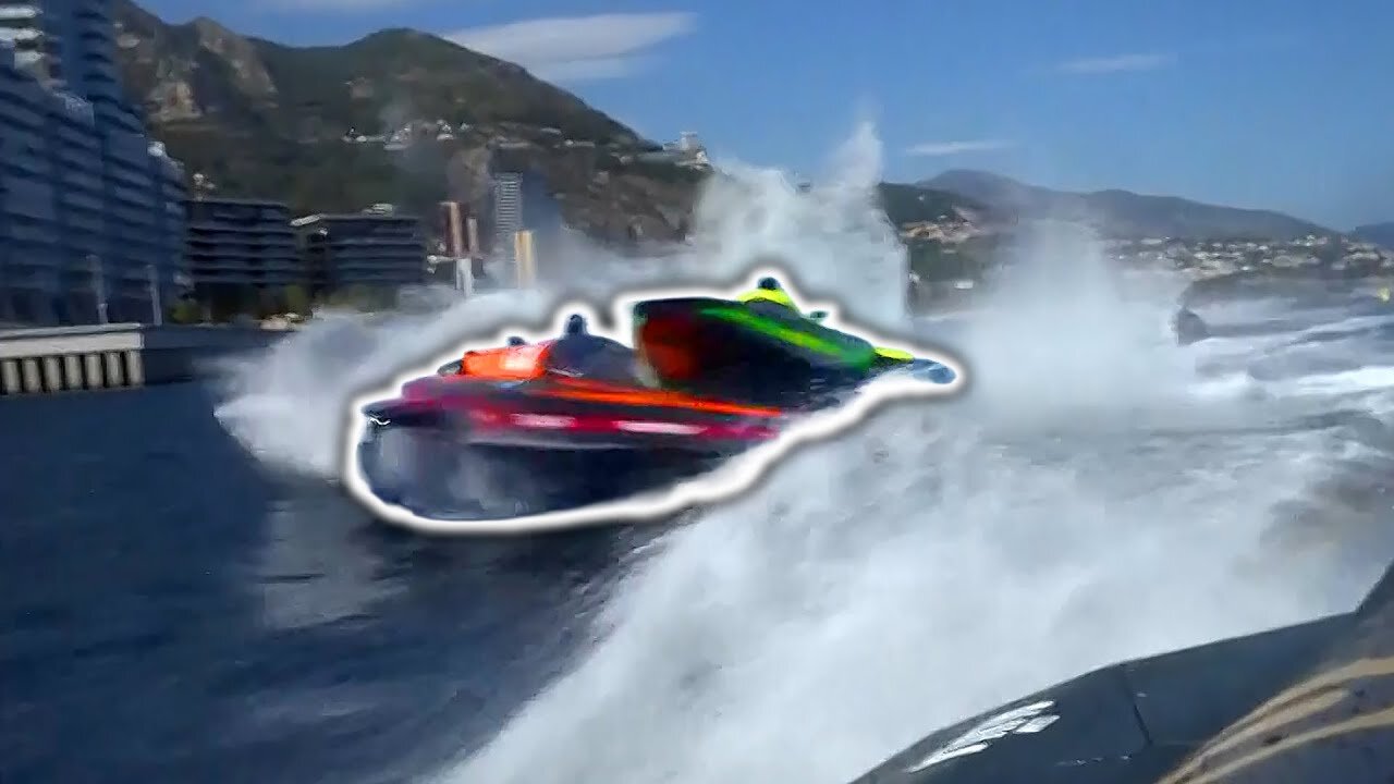 High-Speed Crash Caught on Camera at Monaco Powerboat Event