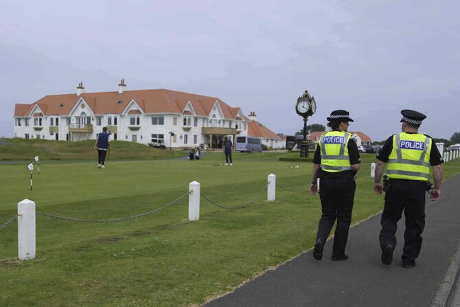 Trump's trip to Scotland for new golf course opening blurs political and business lines