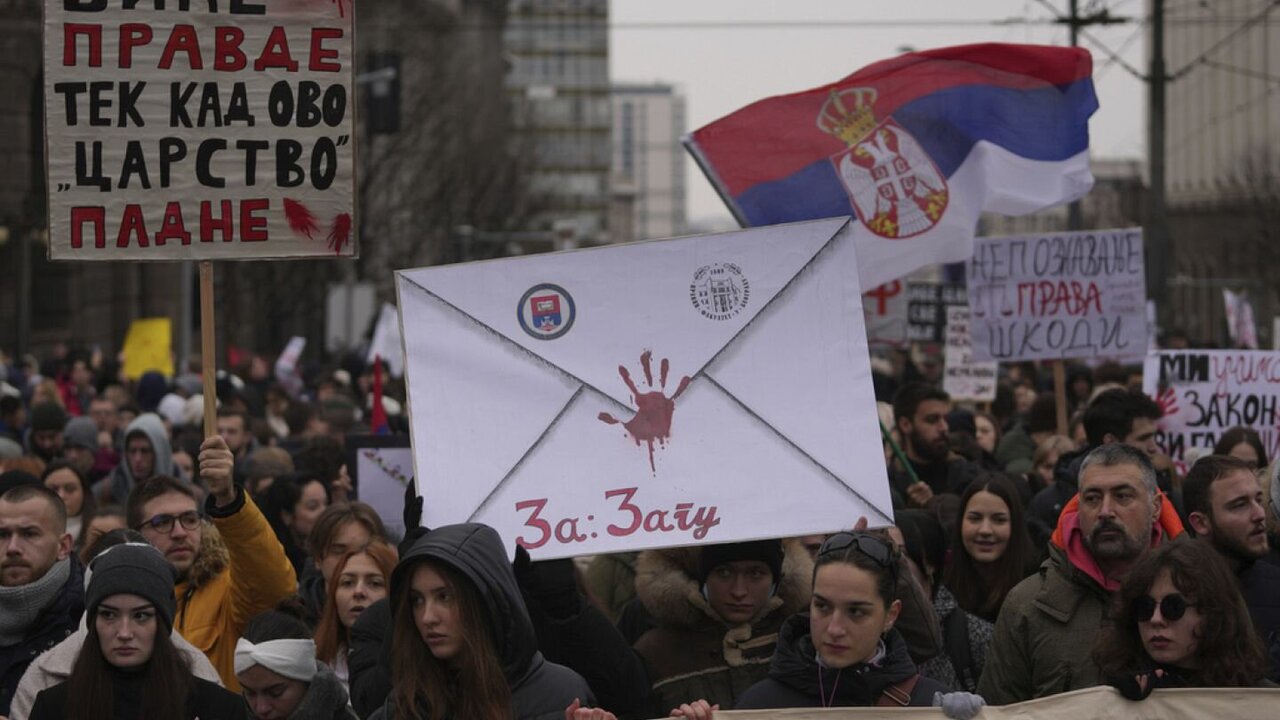 Student Protests Erupt in Serbia Nine Months After Station Collapse