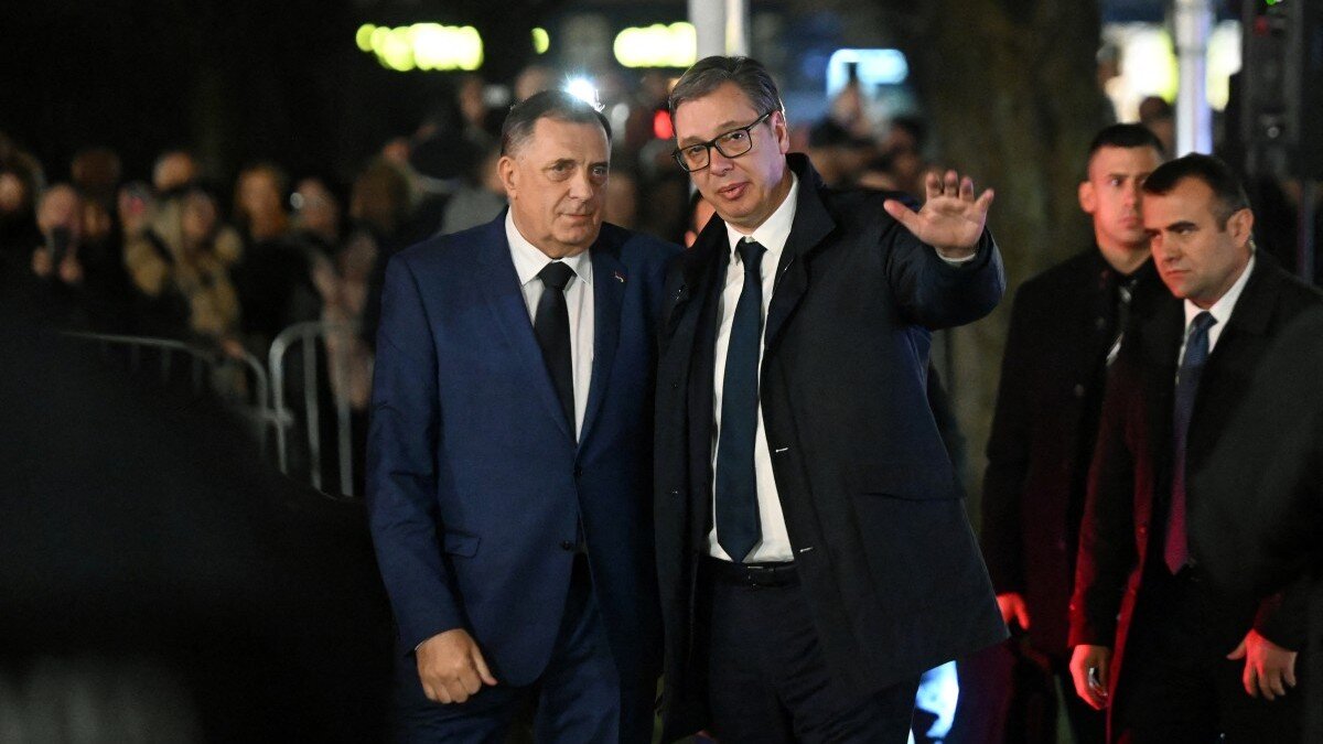 Srbija odbacuje zatvorsku kaznu za vođu bosanskih Srba Dodika.