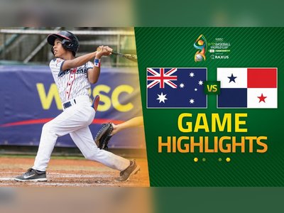 Panama and Australia Compete in WBSC U-12 Baseball World Cup