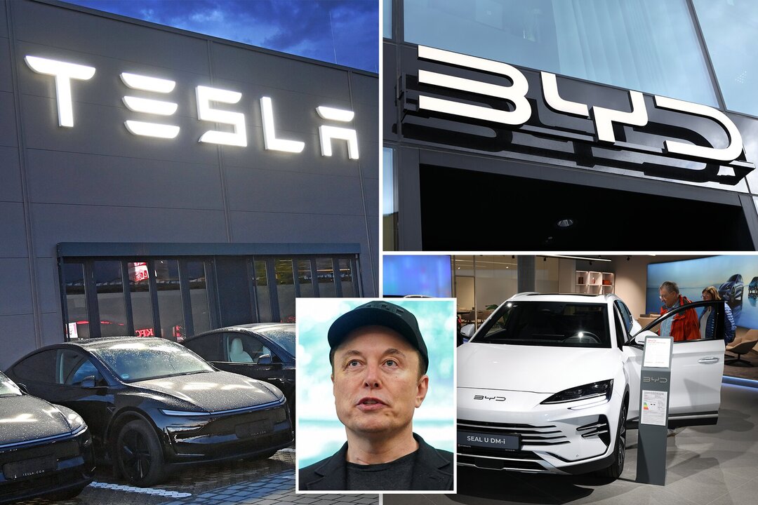 Tesla Sales Plunge in Britain Amid Rise of Chinese EV Rival BYD