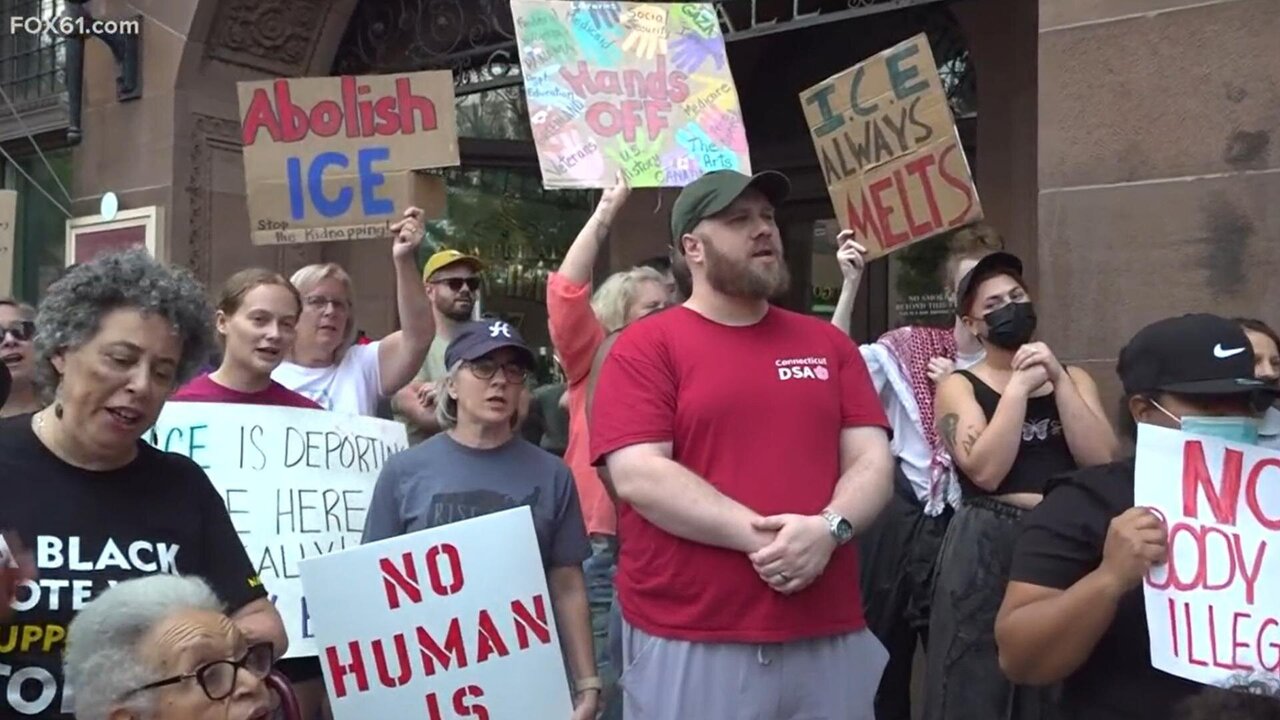 New Britain Rallies Against ICE After Local Arrests