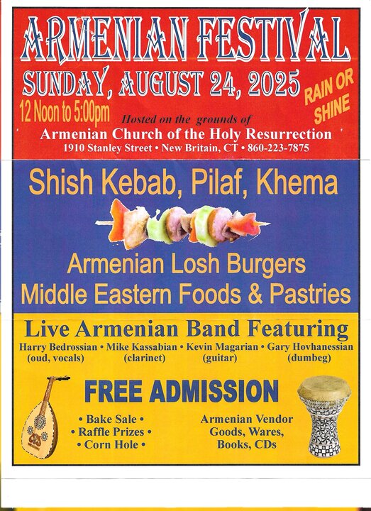 Armenian Festival to Take Place at New Britain Church on August 24