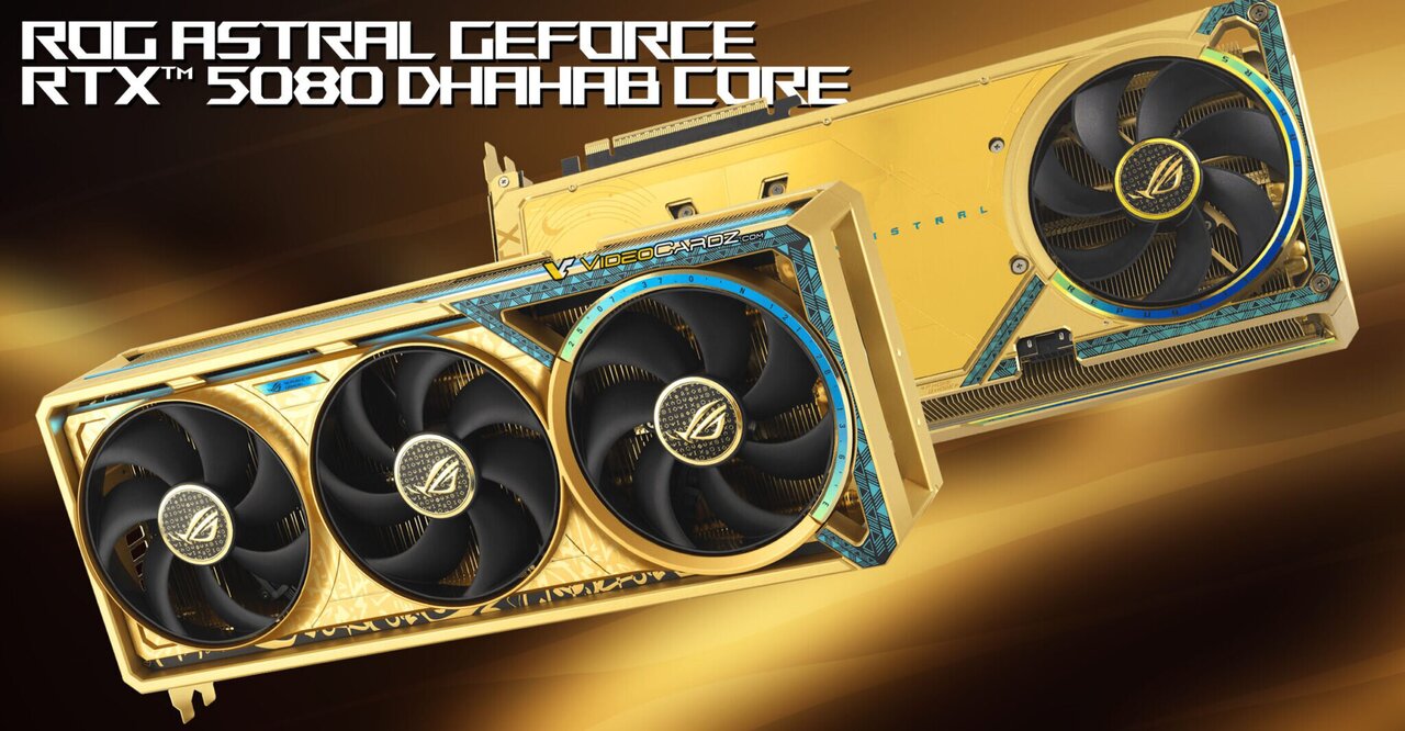 تطلق ASUS ROG بلغة الترجمة RTX 5080 إصدار الذهب في دبي