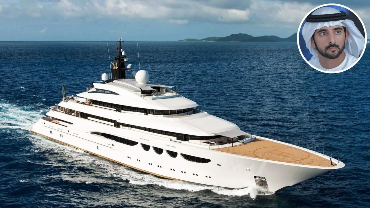Prince Hamdan Escapes Dubai Heat on $180 Million Superyacht