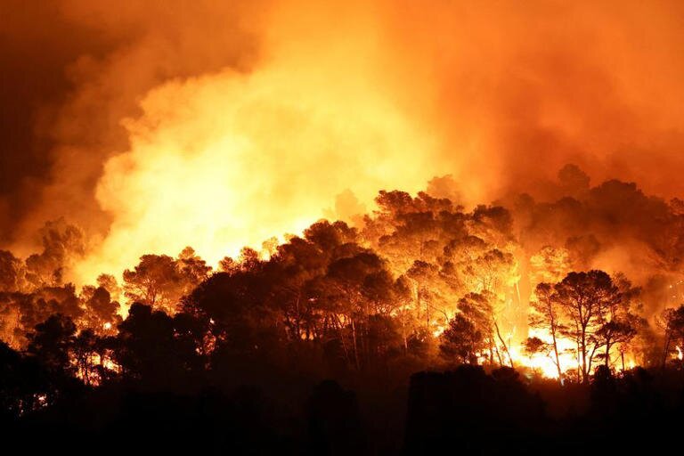 La France lutte contre un incendie de forêt, le plus grand du pays depuis 1949.