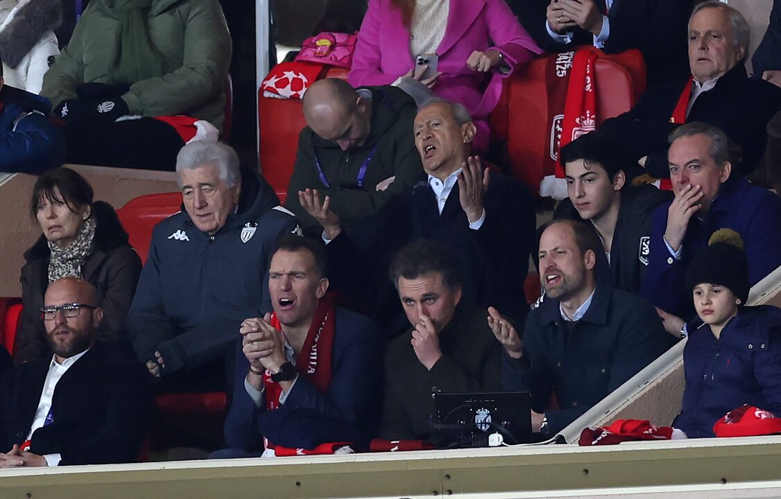 Prince William Attends Monaco Soccer Match