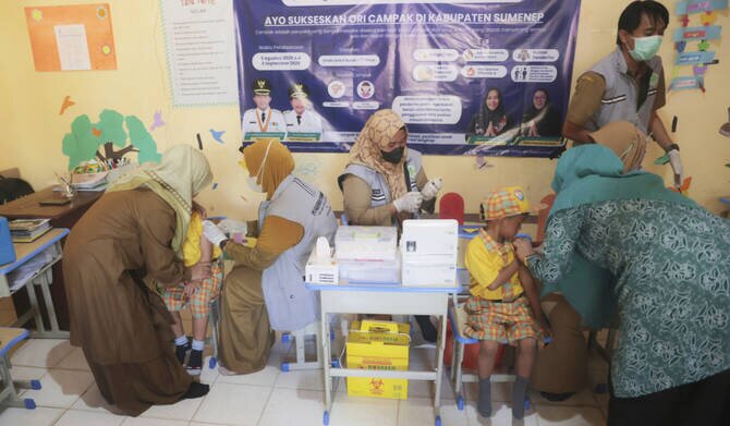 Indonesia Launches Measles Vaccination Campaign in Response to Outbreak