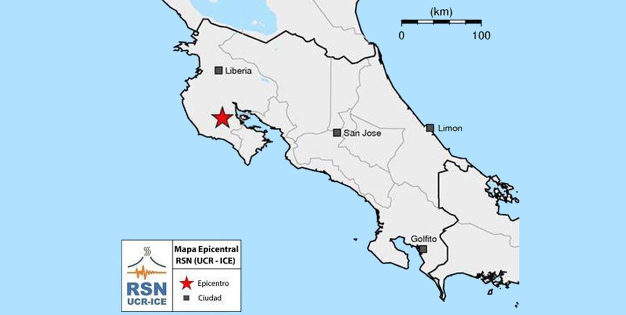 Magnitude 3.7 Earthquake Recorded Near Golfito, Costa Rica