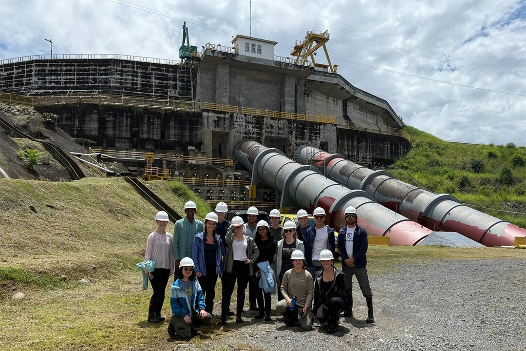 Northeastern Engineering Students Study Fluid Mechanics at Panama Canal